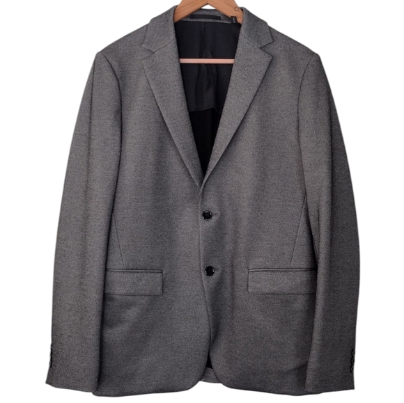 Theory Men's Gray Two-Button Office Business Sport Coat Blazer Jacket Sz 38R - Picture 1 of 16